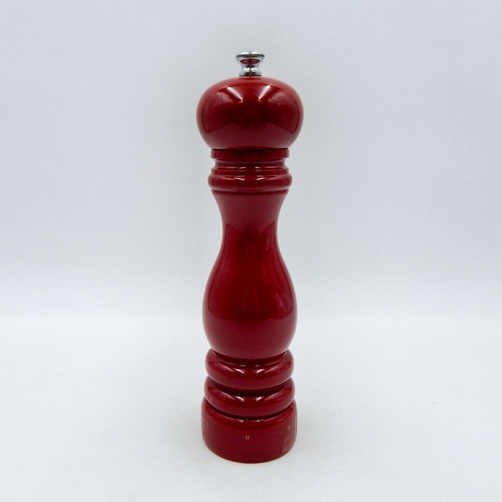Peugeot Paris U'Select Salt Mill Grinder 9 In Wood Passion Red Adjustable France